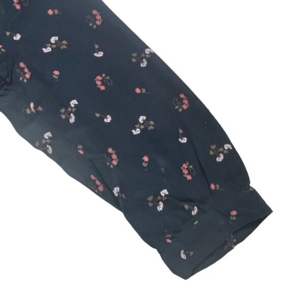 MADEWELL Wrap Top in Flower Toss - Size Small - Picture 4 of 5